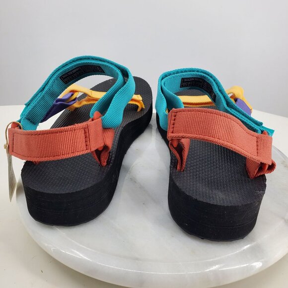 NWT Teva Women's Midform Universal Bright Retro Multicolor Strappy Sandals 10 - Picture 5 of 10